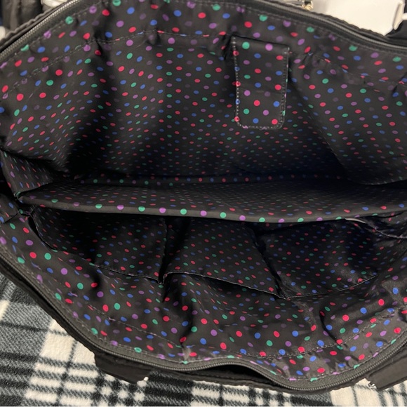 Vera Bradley black quilted laptop bag - Picture 3 of 3